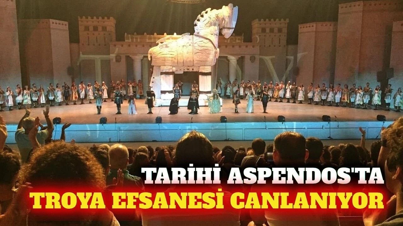 Aspendosta Troya Ruzgari 300 Dansci Sahneye Cikiyor